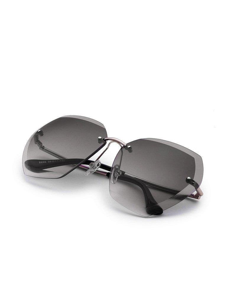 Rimless Oversized Sunglasses-accessories-Des Mess
