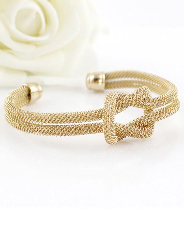 Gold Double Twine Bracelet--Des Mess