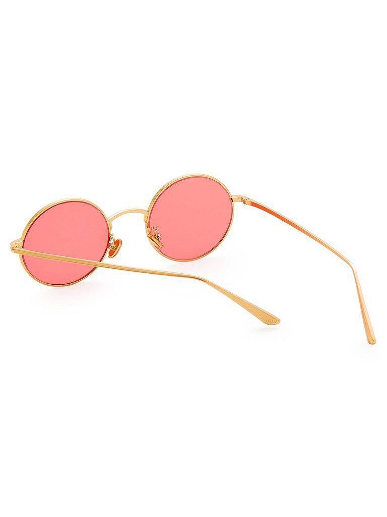Flat Lens Round Sunglasses-accessories-Des Mess