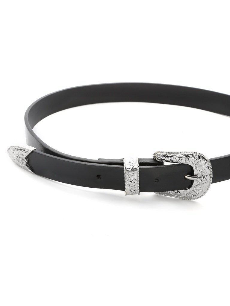 Silver Star Pattern Double Buckle Belt-accessories-Des Mess