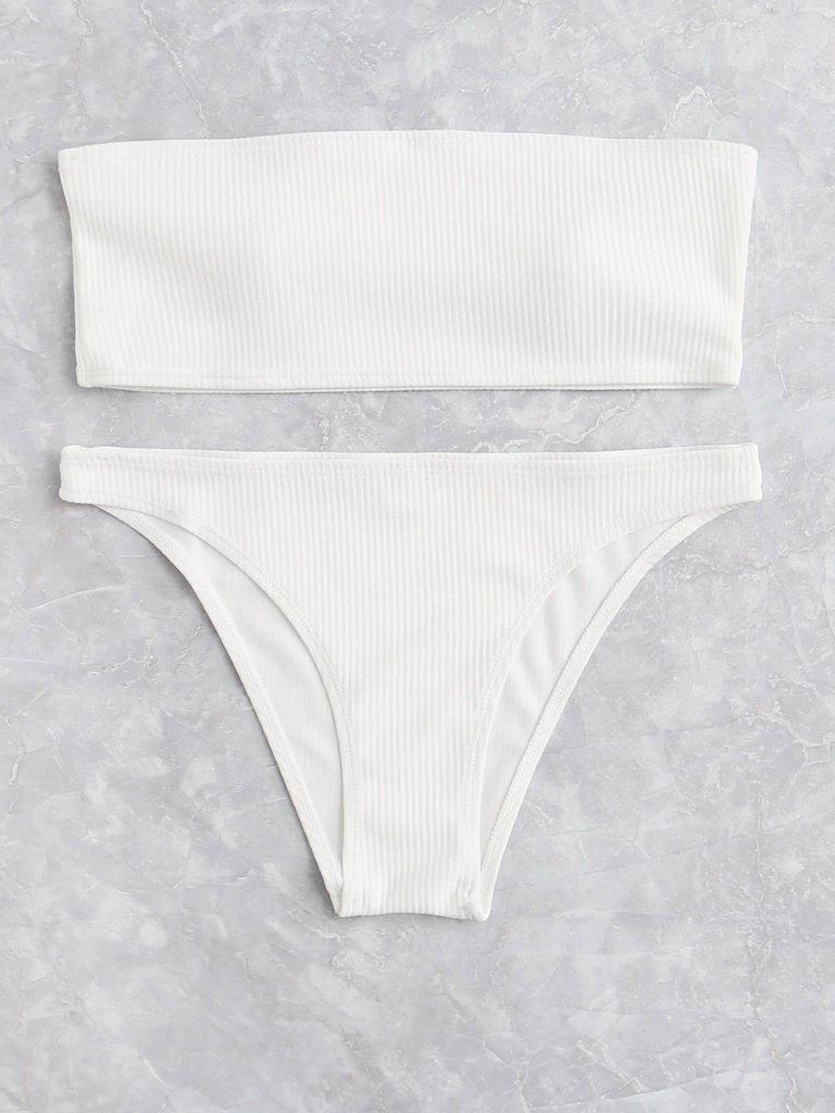 Bandeau Bikini Set-swimwear-Des Mess