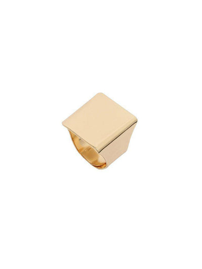 Gold Punk Square Ring-jewelry-Des Mess