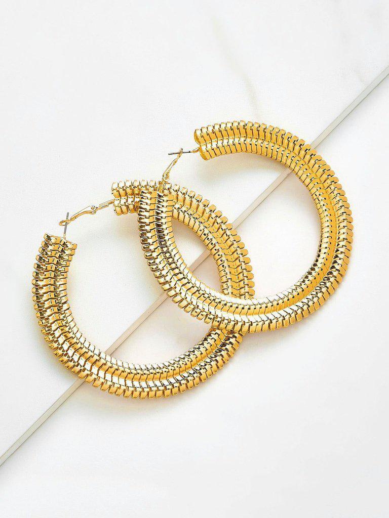 Exaggerated Big Circle Hoop Earrings-jewelry-Des Mess