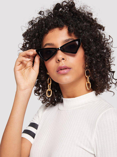 Triangle Design Mirror Lens Sunglasses-accessories-Des Mess