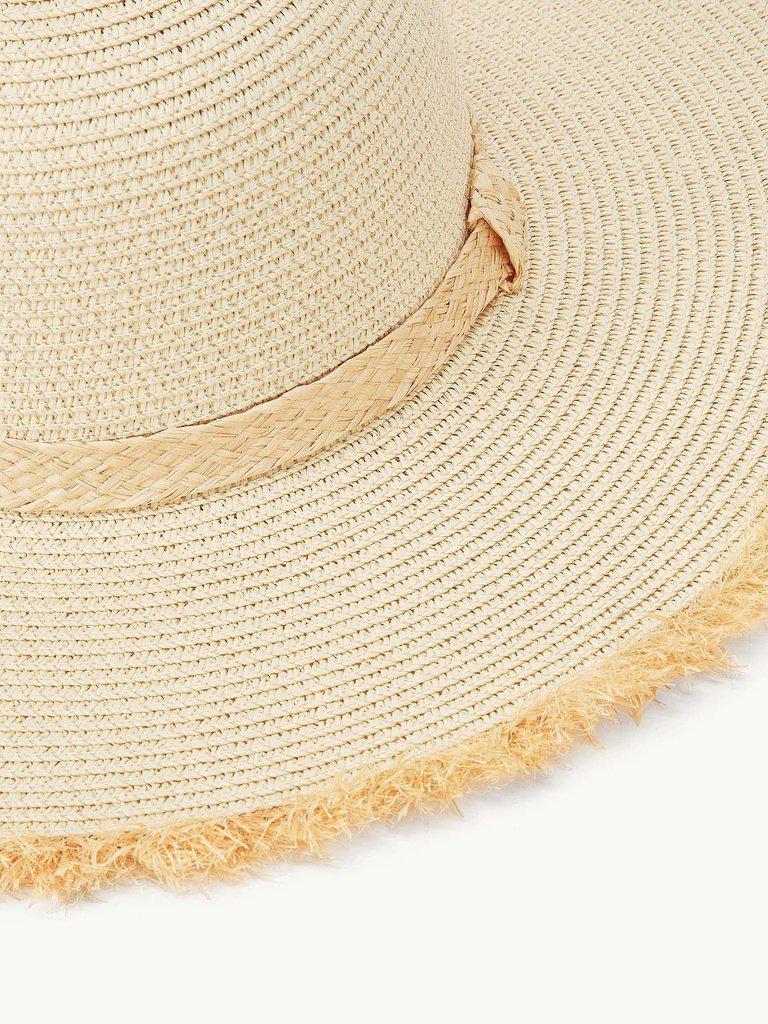 Raw Edge Straw Hat--Des Mess