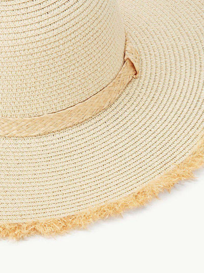 Raw Edge Straw Hat--Des Mess