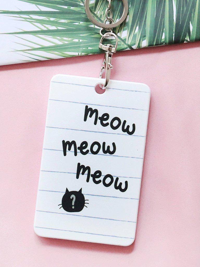 Cat Print Card Sleeve-others-Des Mess