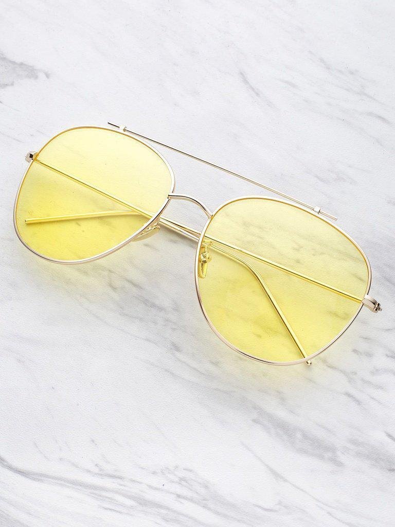 Top Bar Aviator Sunglasses-accessories-Des Mess