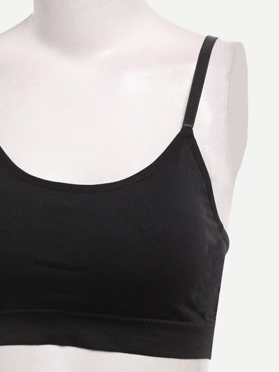 Ring Linked Striped Bra-sportswear-Des Mess