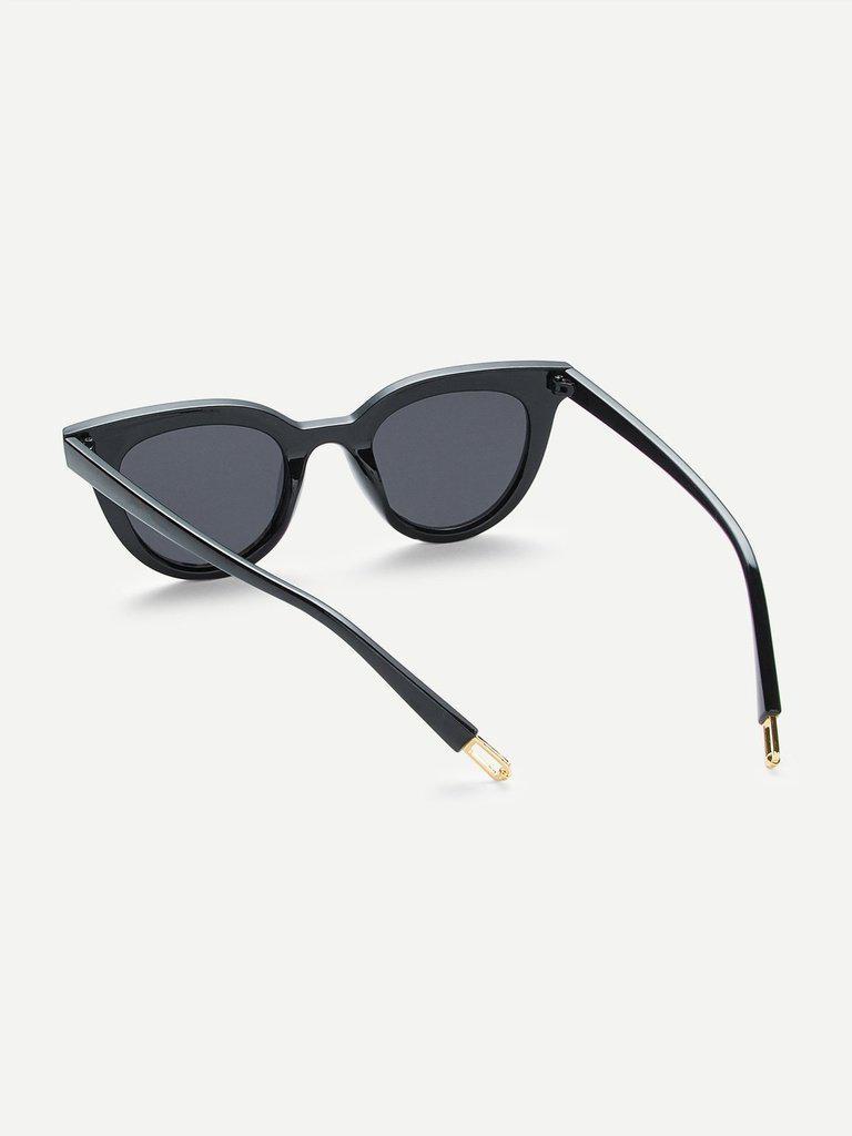 Flat Lens Cat Eye Sunglasses-accessories-Des Mess