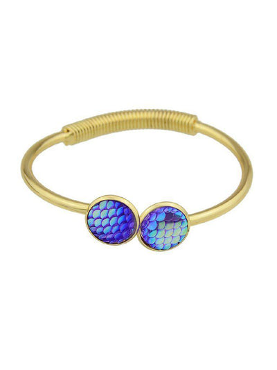 Purple Mermaid Scales Love Bracelets--Des Mess