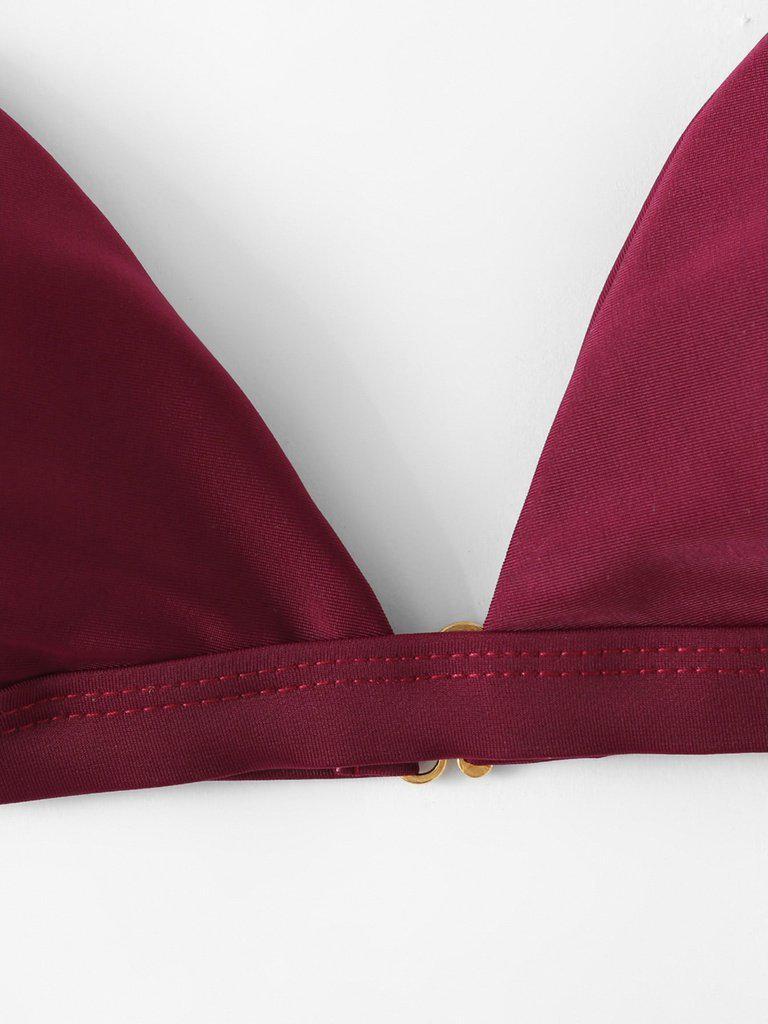 High Leg Triangle Bikini Set-swimwear-Des Mess