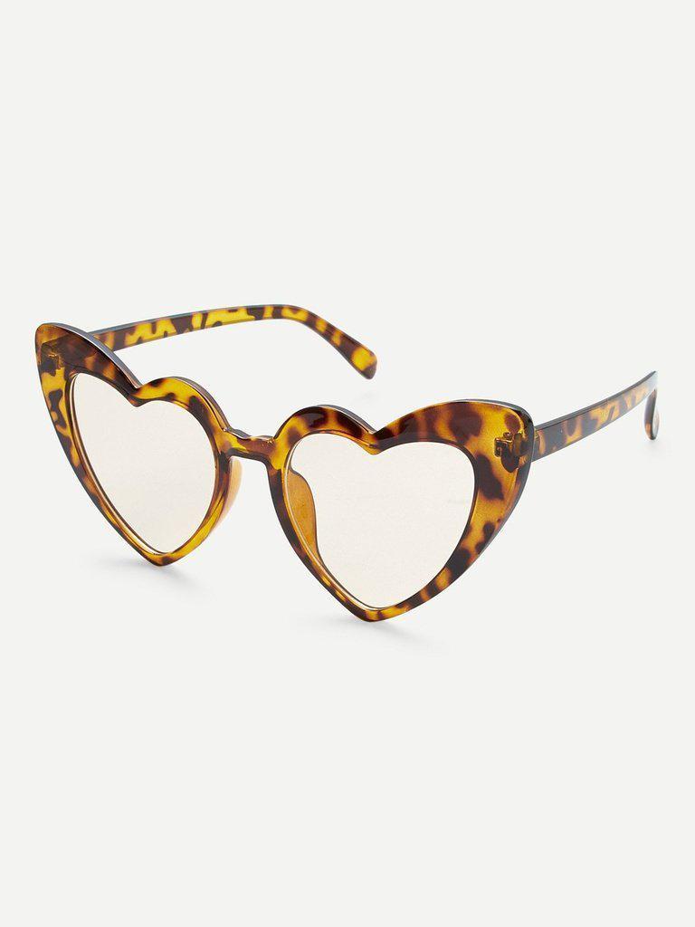 Heart Shaped Frame Sunglasses-accessories-Des Mess