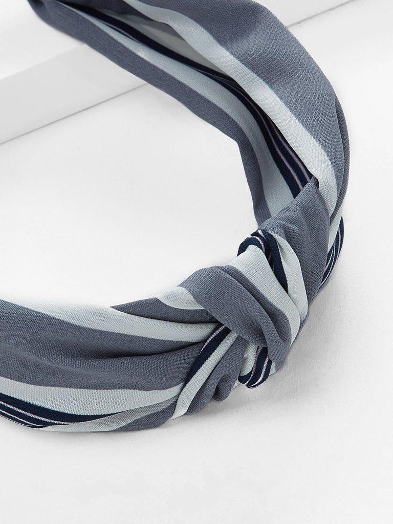 Striped Knot Headband-hair-Des Mess