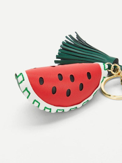 Watermelon & Tassel Charm Keychain-others-Des Mess