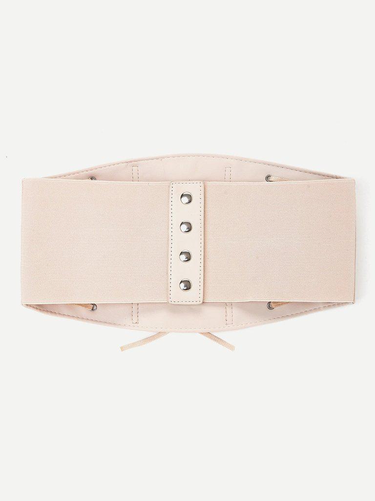 Lace Up Elastic Belt-accessories-Des Mess