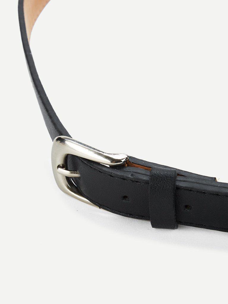 Metal Buckle Belt With Detachable Bag-accessories-Des Mess