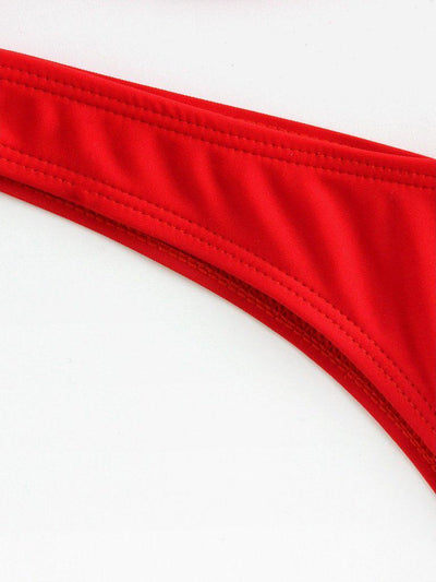 Underwire High Leg Bikini Set-swimwear-Des Mess