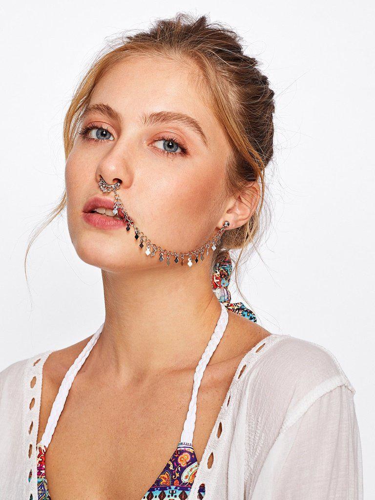 Geometric Design Nose Ring-jewelry-Des Mess
