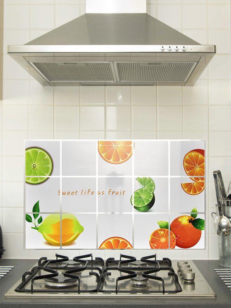 Orange Pattern Oil Proof Sticker-others-Des Mess