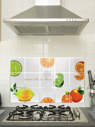 Orange Pattern Oil Proof Sticker-others-Des Mess