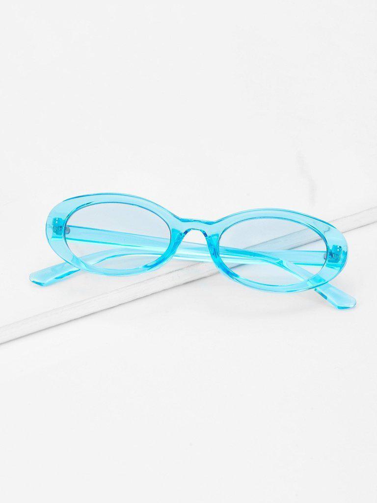 Plain Frame Flat Lens Sunglasses-accessories-Des Mess