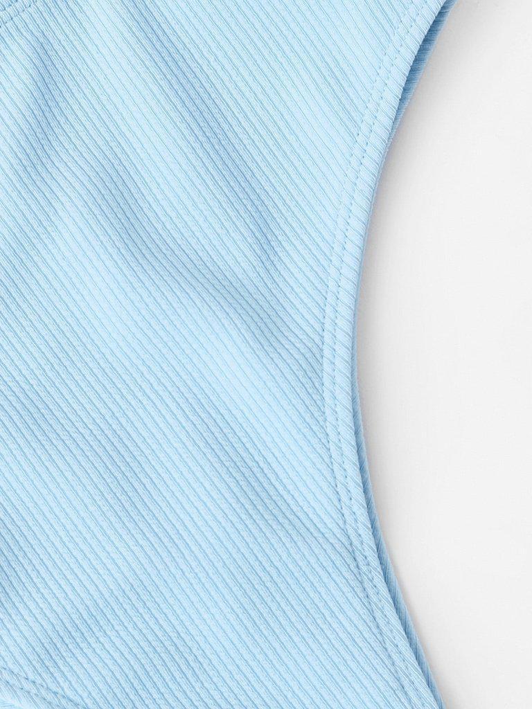 Knot Front Cut Out Swimsuit-swimwear-Des Mess