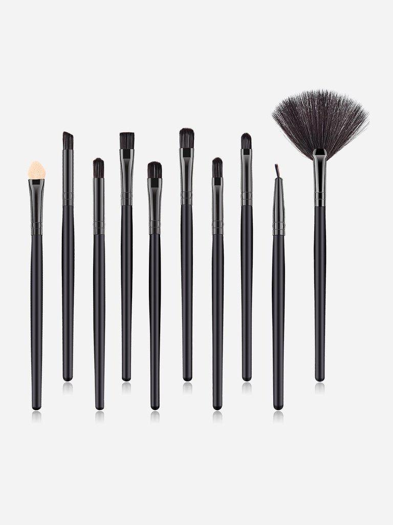 Fan Shaped Makeup Brush 10pcs-makeup-Des Mess