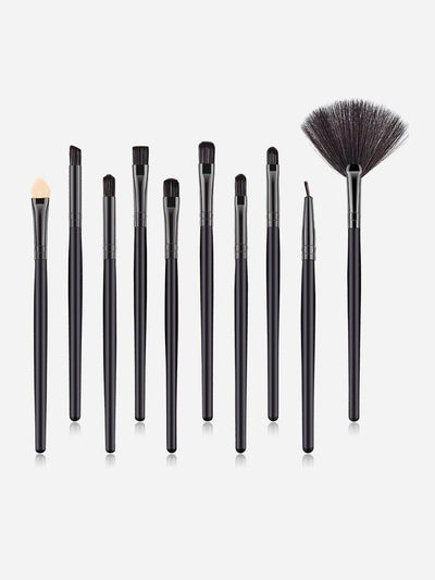 Fan Shaped Makeup Brush 10pcs-makeup-Des Mess