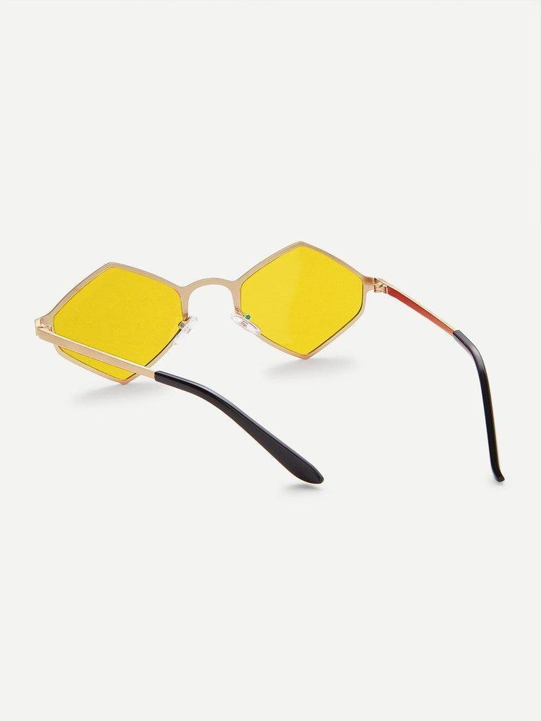 Metal Frame Tinted Lens Sunglasses-accessories-Des Mess