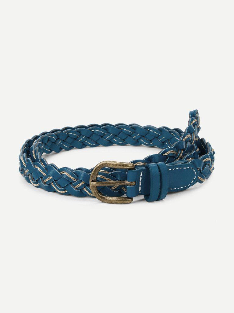 Metal Buckle Braided Belt-accessories-Des Mess
