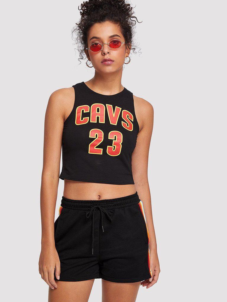 Striped Tape Side Drawstring Waist Shorts-bottom-Des Mess