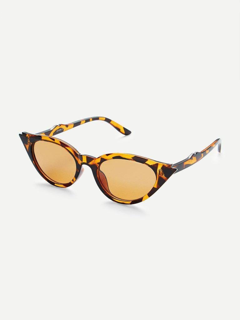 Leopard Frame Cat Eye Sunglasses-accessories-Des Mess