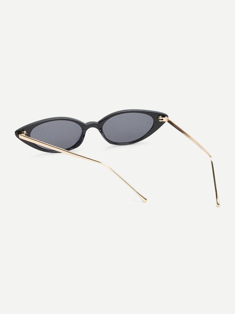 Cat Eye Metal Temple Sunglasses-accessories-Des Mess