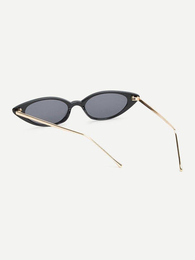 Cat Eye Metal Temple Sunglasses-accessories-Des Mess