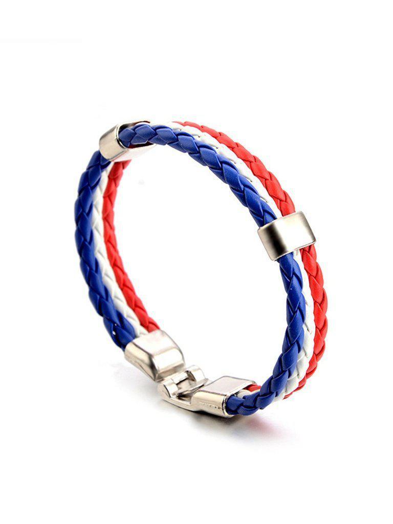 Color Block Weave Bracelet--Des Mess