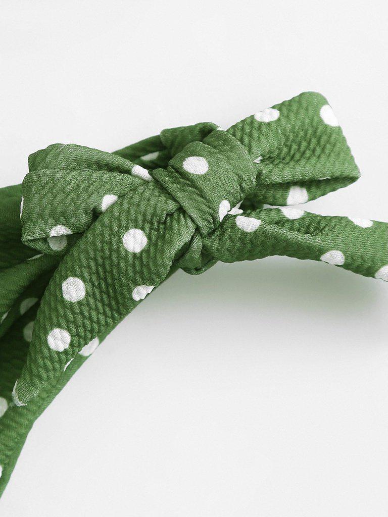 Polka Dot Knot Bikini Set-swimwear-Des Mess