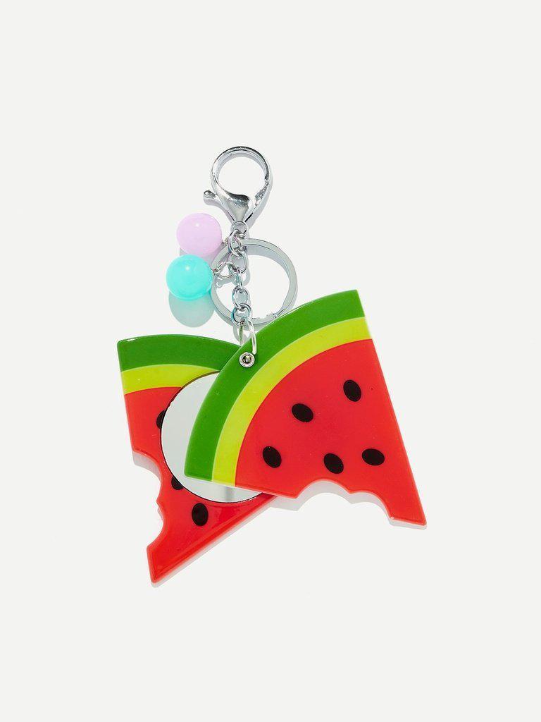 Random Color Ball Watermelon Shaped Keychain-others-Des Mess