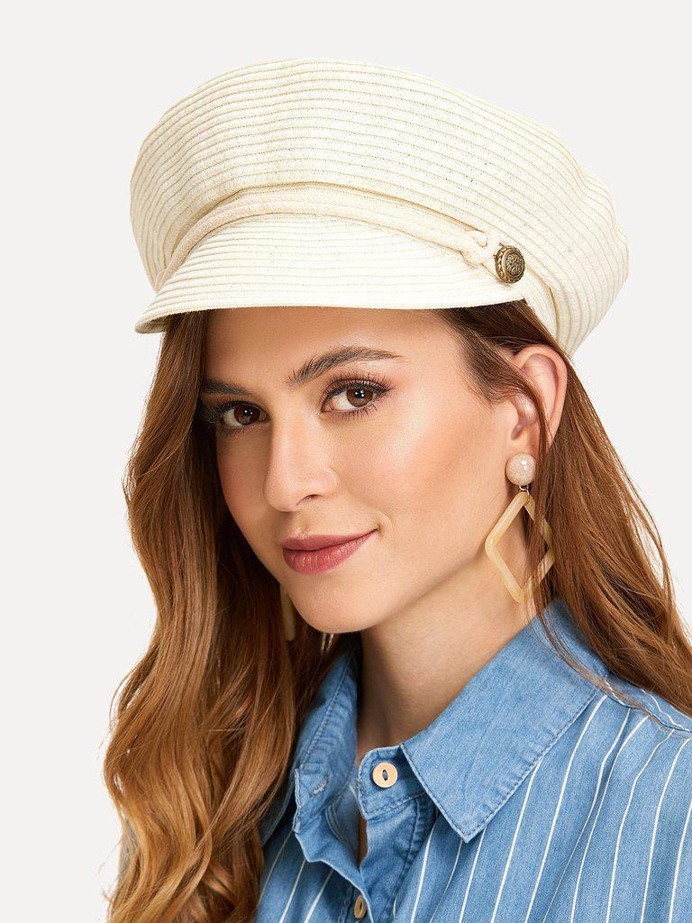 Straw Baker Boy Hat-accessories-Des Mess