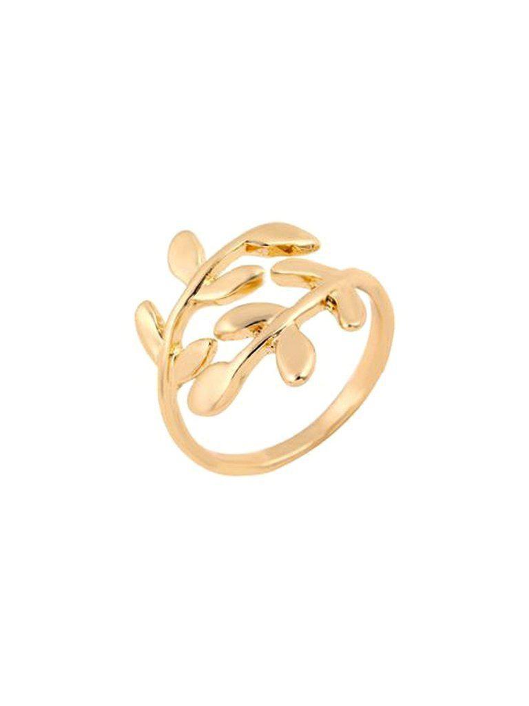 Leaf Shaped Cuff Ring-jewelry-Des Mess