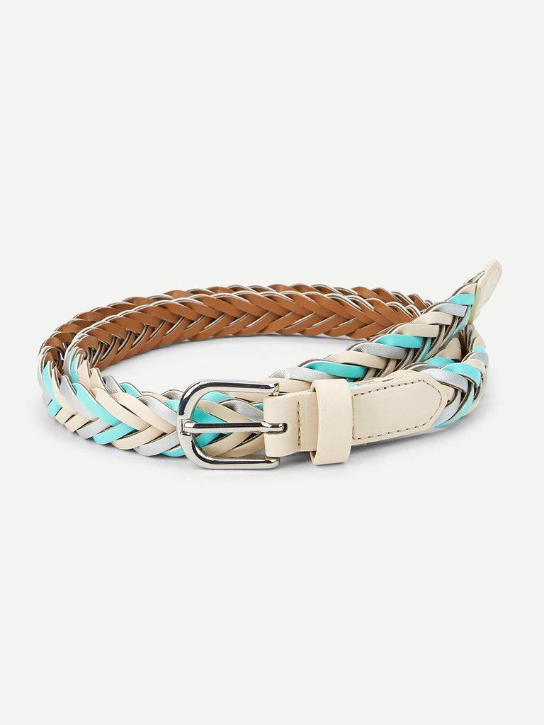 Metal Buckle Braided Belt-accessories-Des Mess