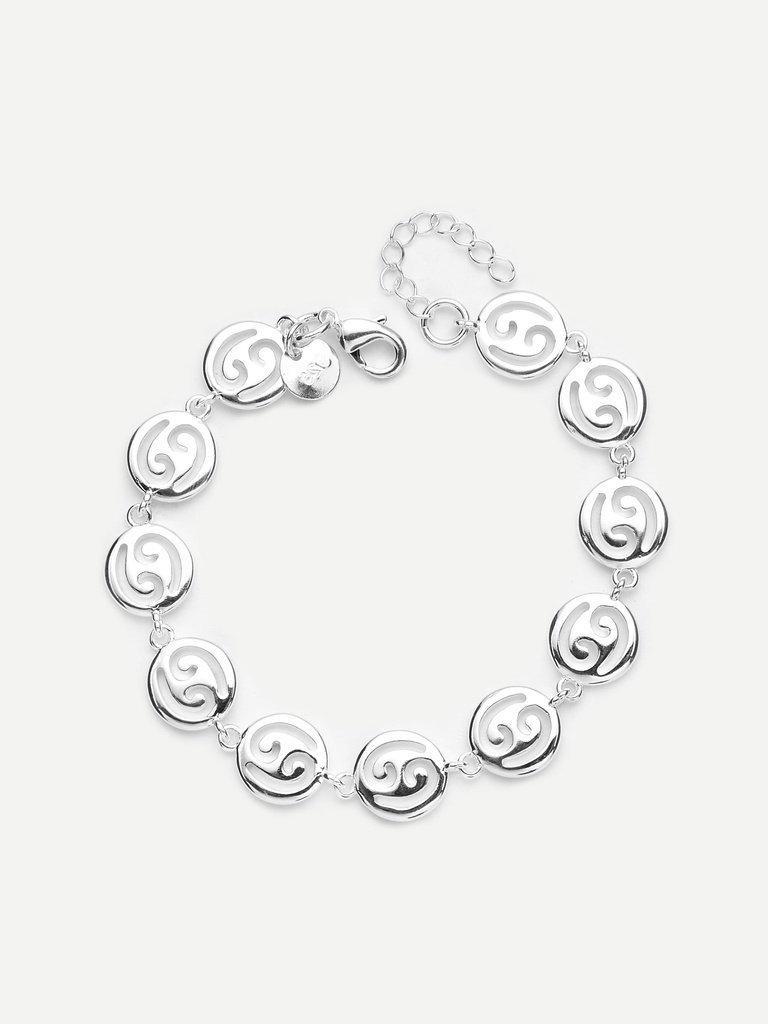 Hollow Round Design Link Bracelet--Des Mess