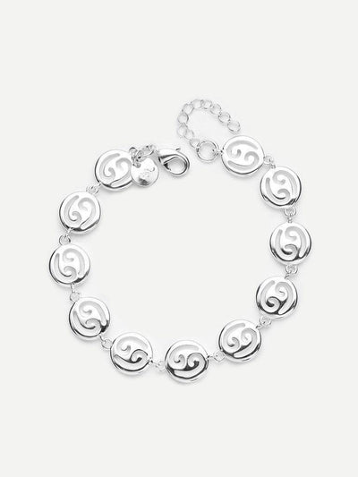 Hollow Round Design Link Bracelet--Des Mess