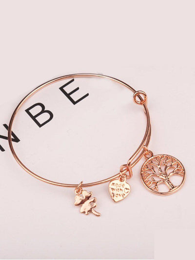 Round Charm Adjustable Bangle--Des Mess