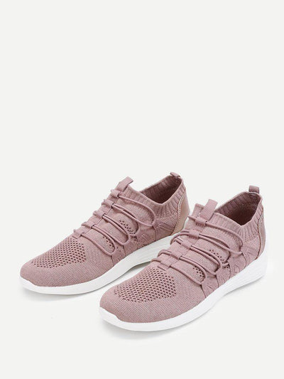 Knit Design Slip On Sneakers-shoes-Des Mess