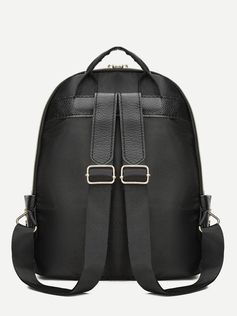 Zip Front Side Pocket Backpack-accessories-Des Mess