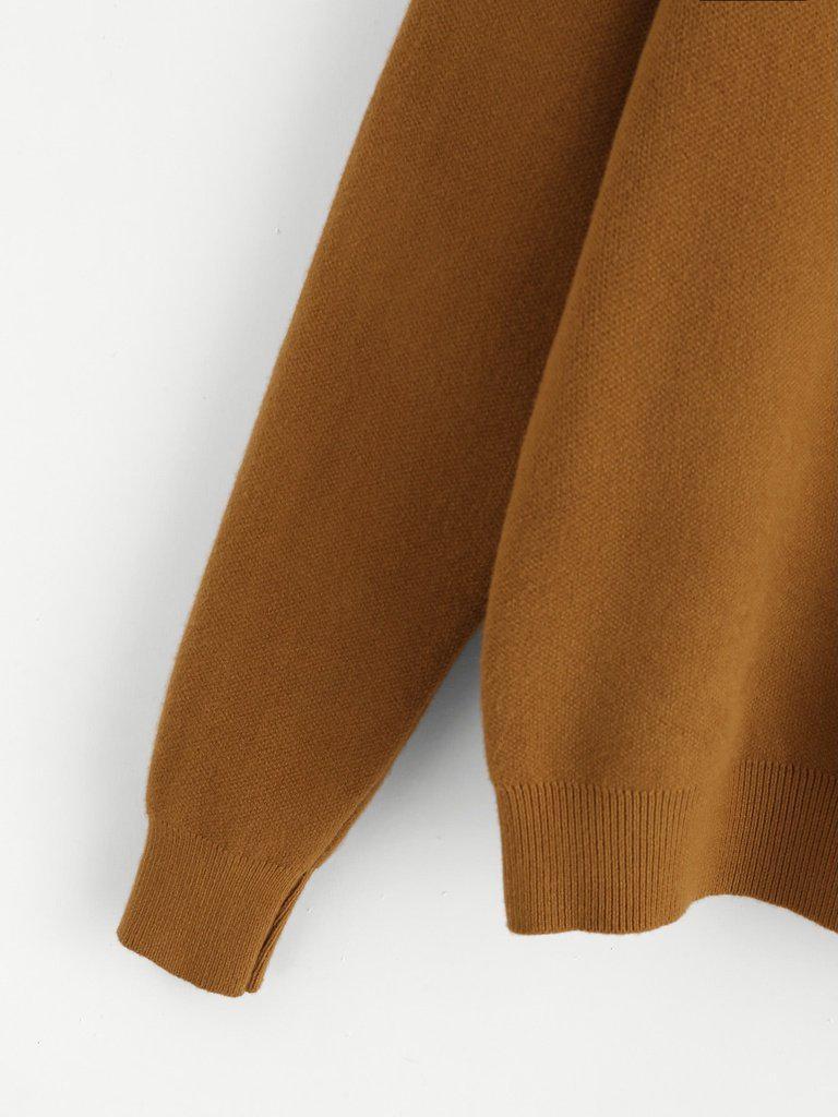 Knotted Detail Jersey Jumper-outerwear-Des Mess