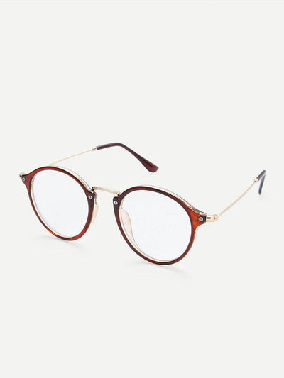 Metal Top Bar Round Glasses-accessories-Des Mess
