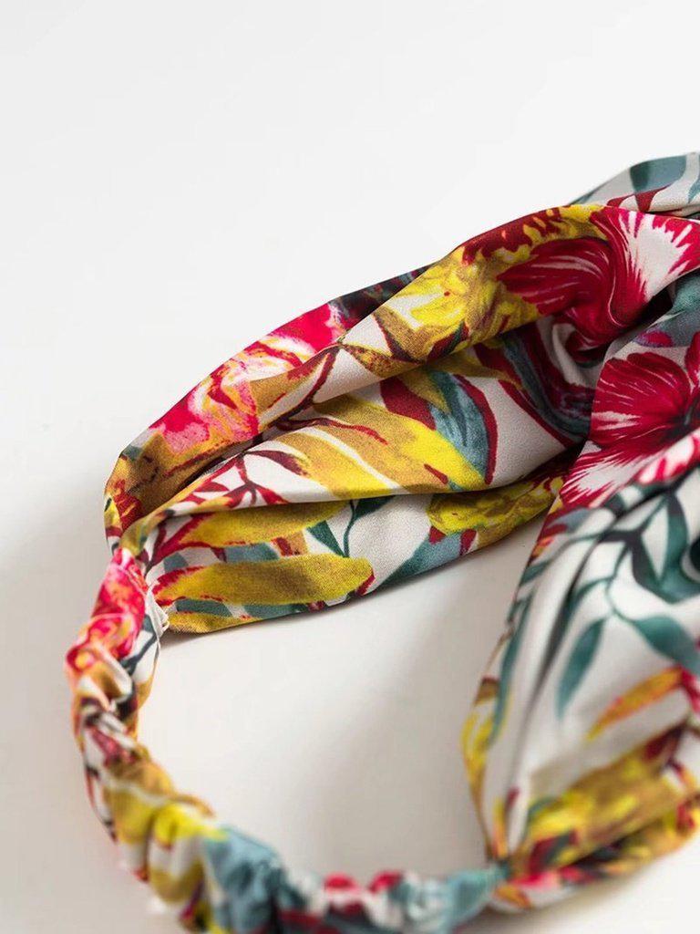 Floral Print Turban Headband-hair-Des Mess