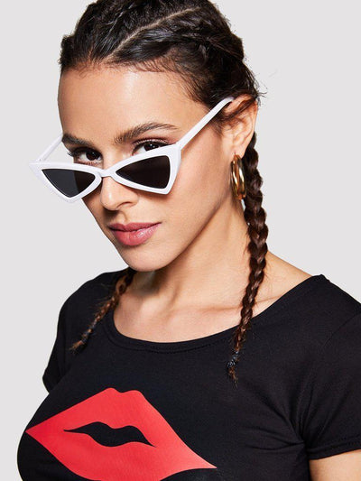 Triangle Design Mirror Lens Sunglasses-accessories-Des Mess